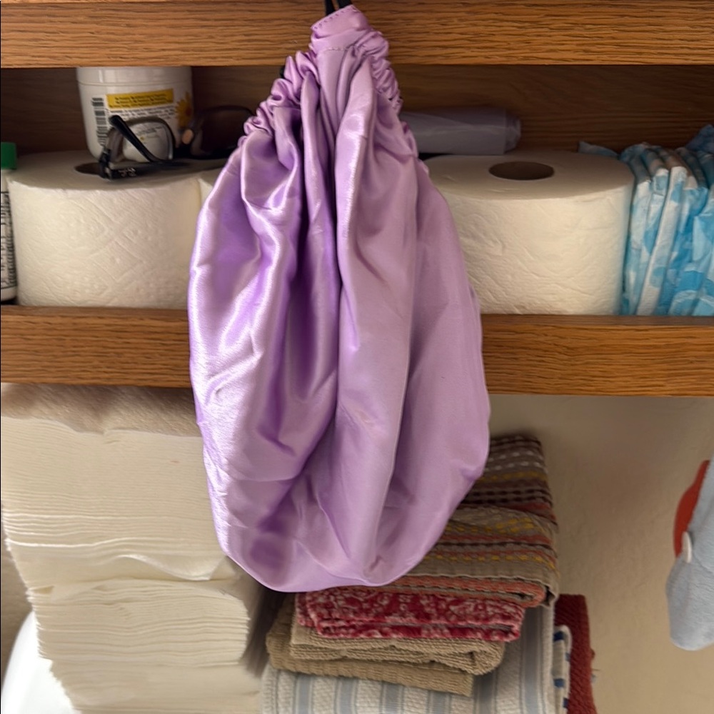 Lavender Satin Hair Bonnet